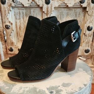 Sam Edelman Black Heeled Boots with Chunky Heel